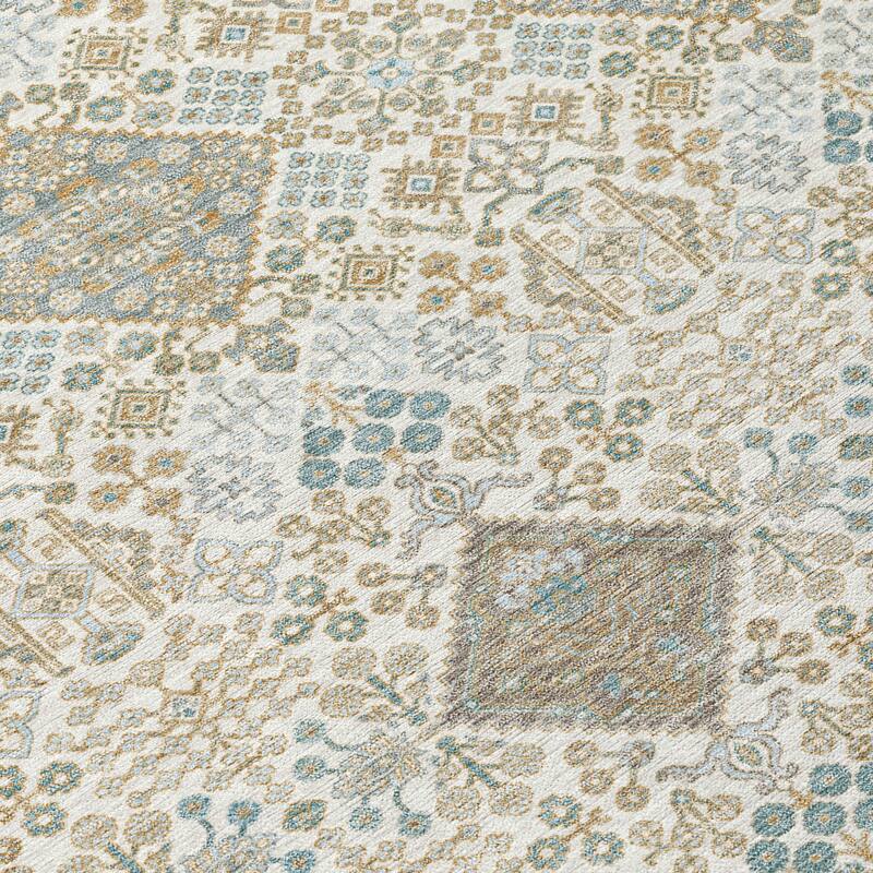 Machine Washable Indoor/ Outdoor Global Flory Chantille Rug