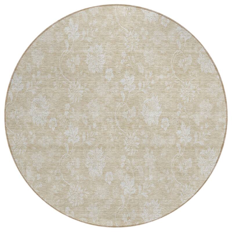 HomeRoots Floral Transitional Rectangle Outdoor Rug
