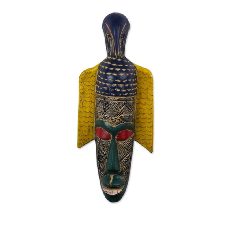 Novica Handmade Ganyo African Wood Mask