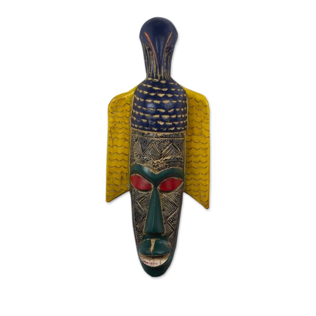 Novica Handmade Ganyo African Wood Mask
