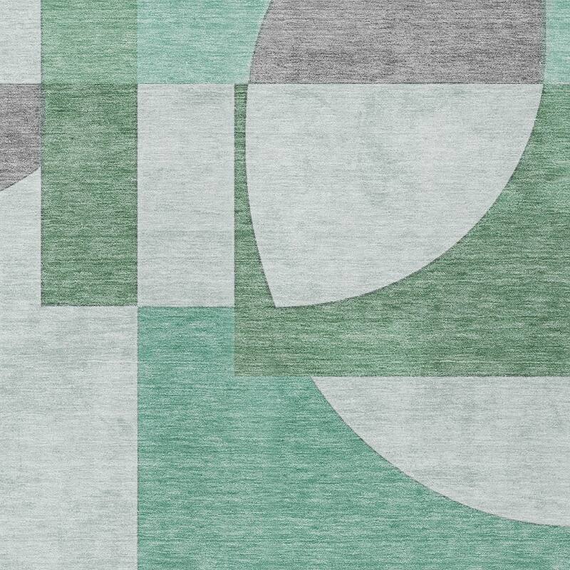 HomeRoots Geometric Modern Rectangle Outdoor Rug