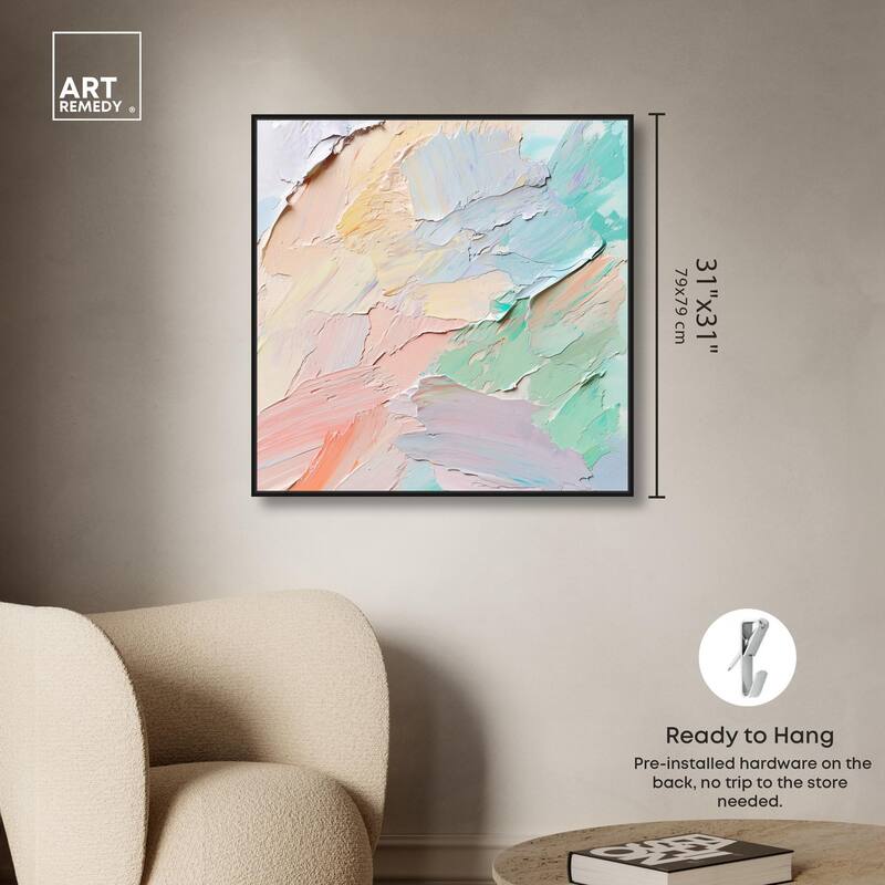 Flowing Mousse III Canvas by Art Remedy