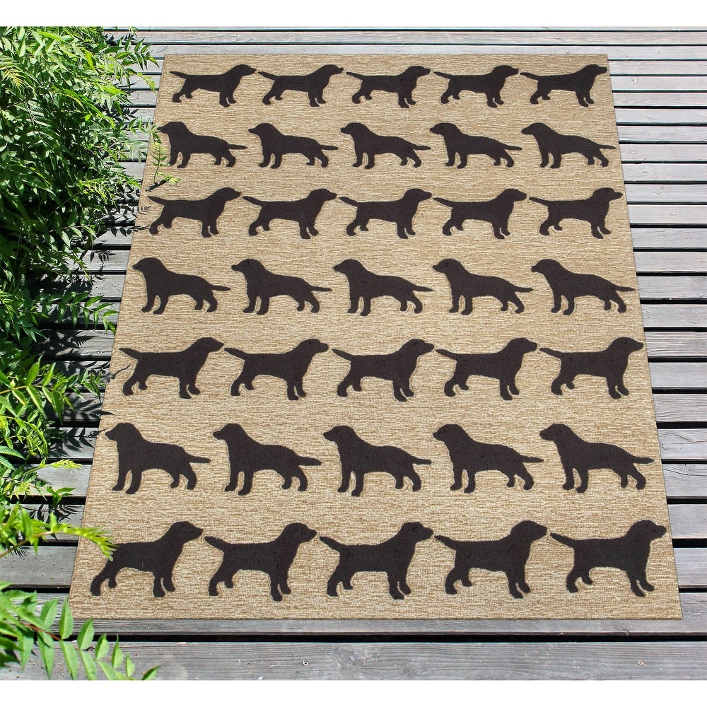Liora Manne Frontporch Doggies Indoor/Outdoor Rug