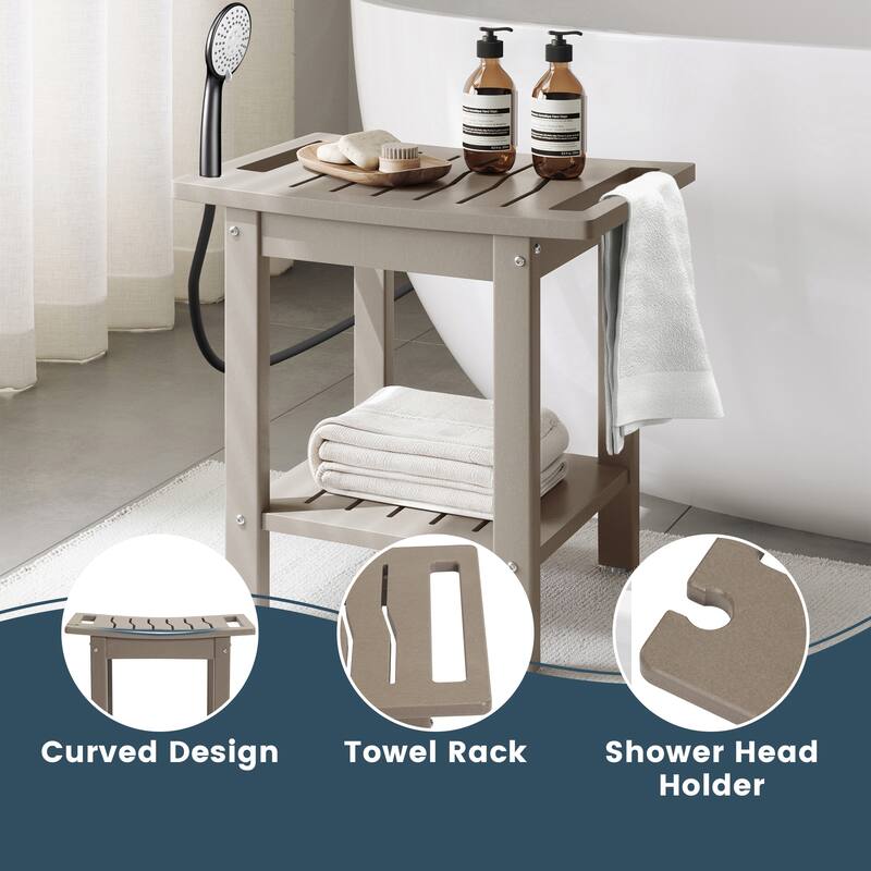 Anapolis Poly Shower Bench