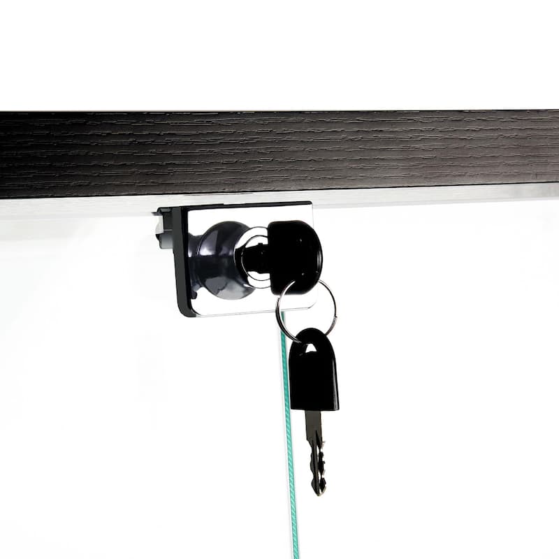 Glass Display Cabinet,Wine Cabinet,File Cabinet,With Bluetooth Led Light Strip,Lock On The Door,Equipped With Cast