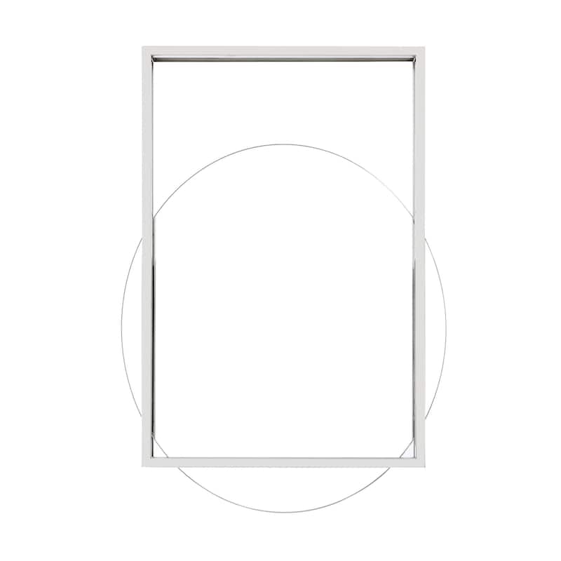 Pierre 30" Vanity Mirror In Chrome - 23.6" x 4" 35.45"