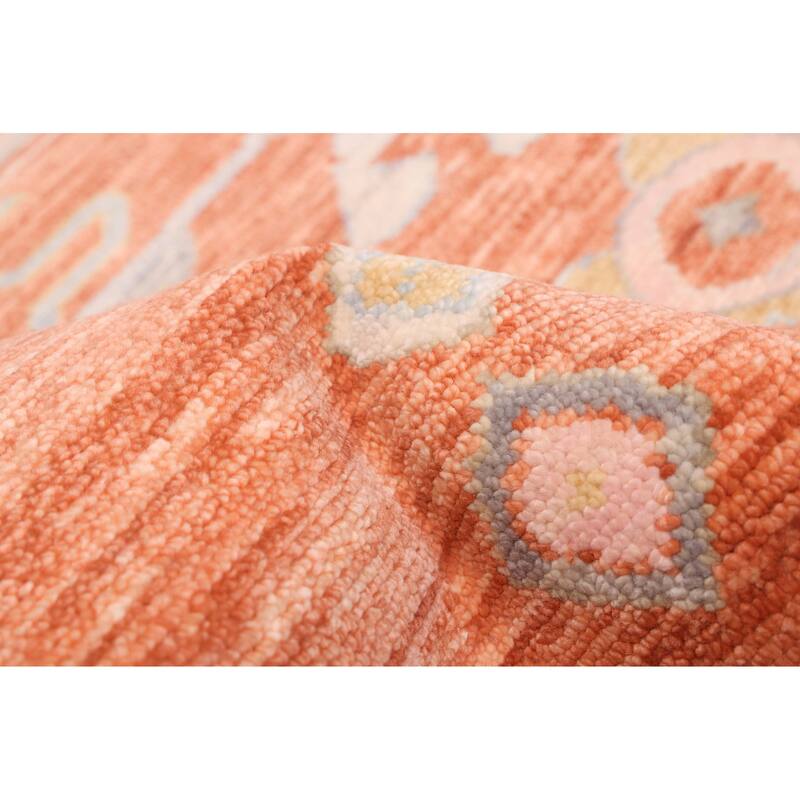 ECARPETGALLERY Hand-knotted Shalimar Rust Wool Rug - 9'0 x 12'0