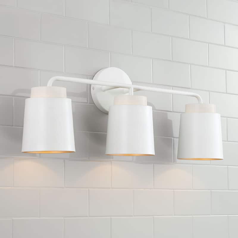 Pratt 3-Light Vanity - 24.5"W x 9.5"H x 6.25"E