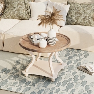 COZAYH Rustic Farmhouse Cottagecore Coffee Table - On Sale - Bed Bath ...