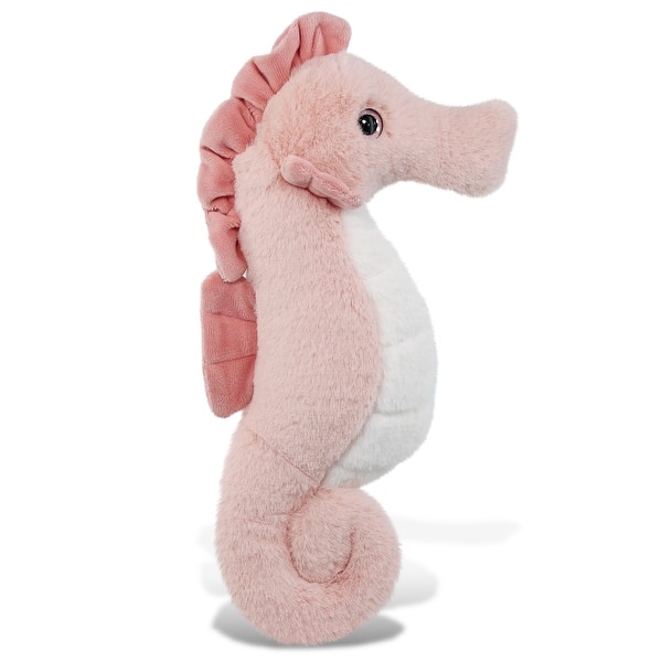 slide 2 of 7, DolliBu Rose Seahorse Super Soft Stuffed Animal for Kids and Adults - 12 inches