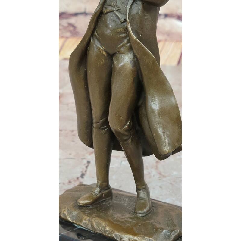 Bronze Statue Of A 19Th-Century Gentleman In Formal Attire Signed Milo