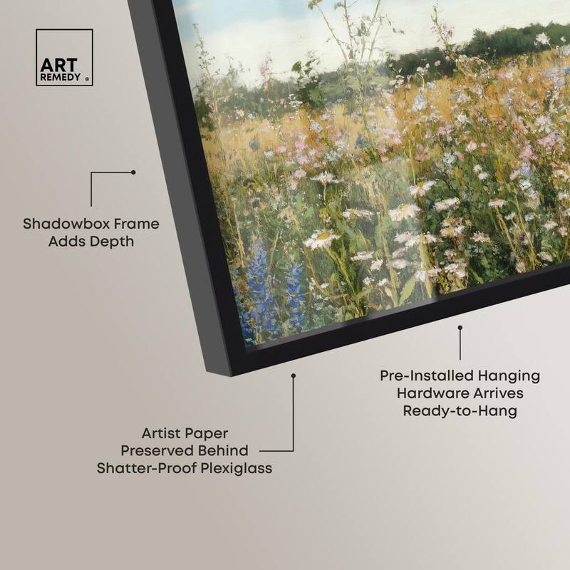 Glimmering Glade Garden II Shadowbox by Art Remedy