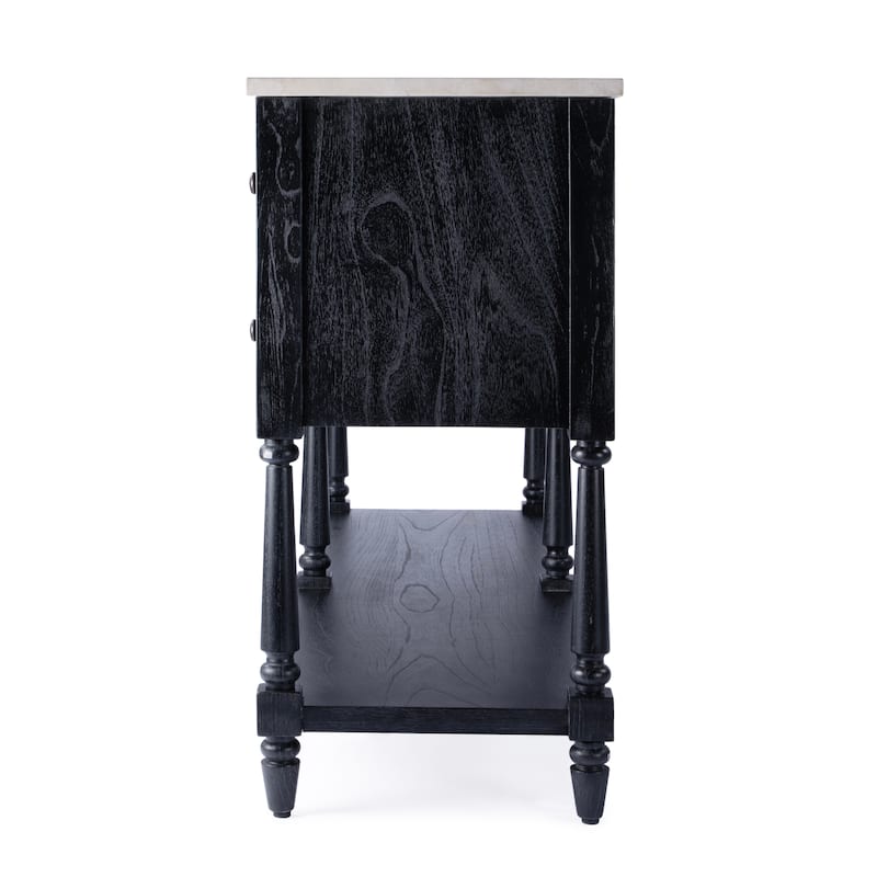 Danielle Genuine Marble 4-Drawer Sideboard