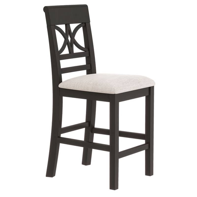 Rustic 6-Piece Counter-Height Dining Set – Wood Table with Storage Shelf, Bench & 4 Matching Chairs‌