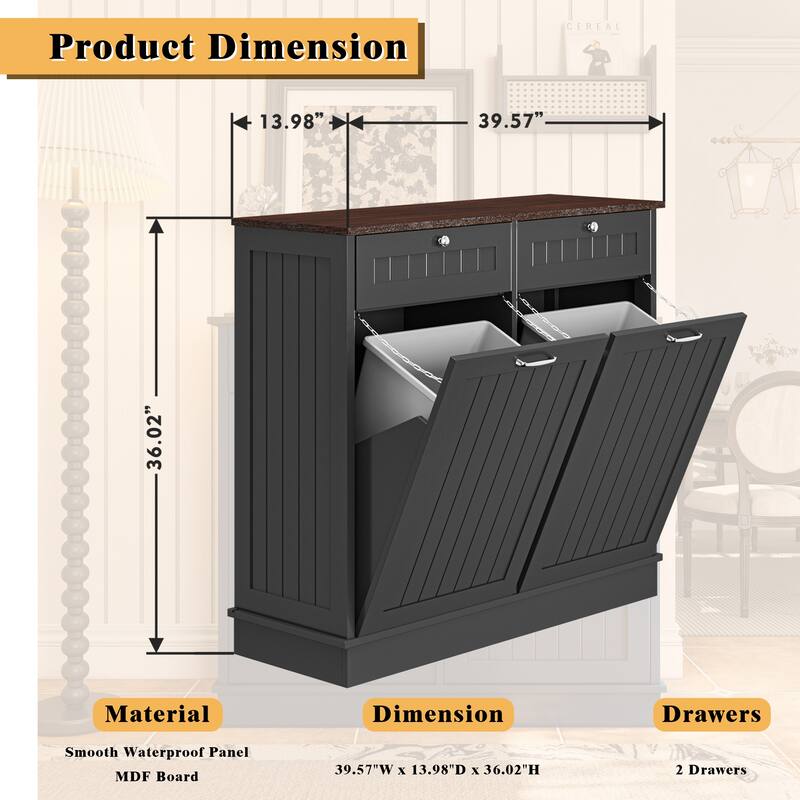 Simple Kitchen Cabinet Dining Cabinet with Drawers, Buffet Cabinet Sideboard Accent Cabinet Base Cabinet