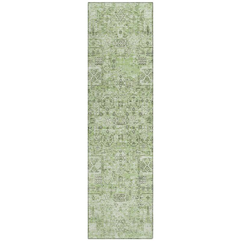 Machine Washable Indoor/ Outdoor Chantille Vintage Traditional Rug