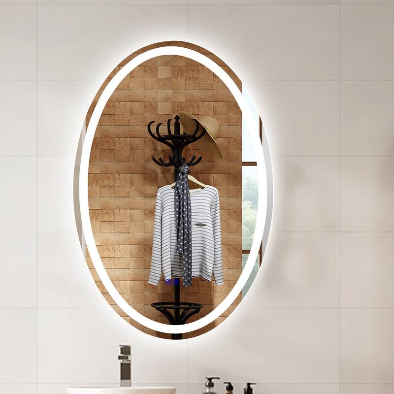 Frameless Back Lit LED Mirror - Silver