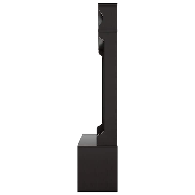 74.8'' Modern Entryway Hall Tree - Shoe Cabinet with Sliding Doors and Coat Rack