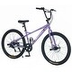 preview thumbnail 1 of 16, Freestyle Kids Bike Double Disc Brakes 26 Inch Children's Bicycle for Boys Girls Age 12+ Years Purple