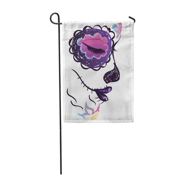 Shop Blue All Sugar Skull Girl Face With Make Up For Dia De Los Muertos Celebration D Garden Flag Decorative Flag House Banne On Sale Overstock 31371310,Blonde Girl Drawing Meme