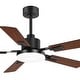 preview thumbnail 76 of 93, 48"/52"/60"/72" Modern Black LED Ceiling Fan with Light Remote (3/5/6/8/12 Reversible Blades)