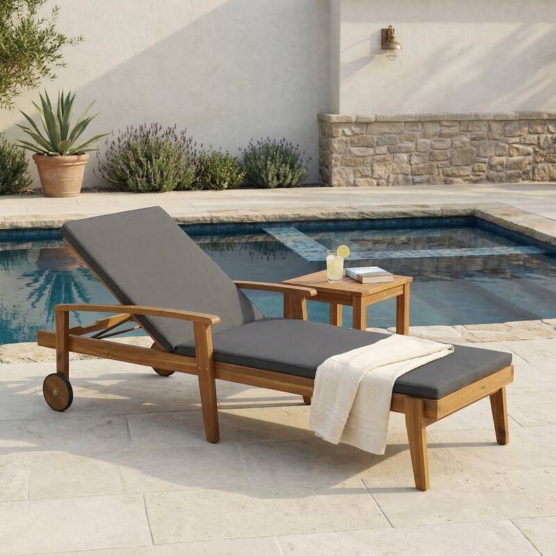 Elegant Rosewood Adjustable Recliner Chair Durable Hardwood