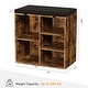 preview thumbnail 29 of 32, Shoe Storage Bench Cubby Organizer for Entryway