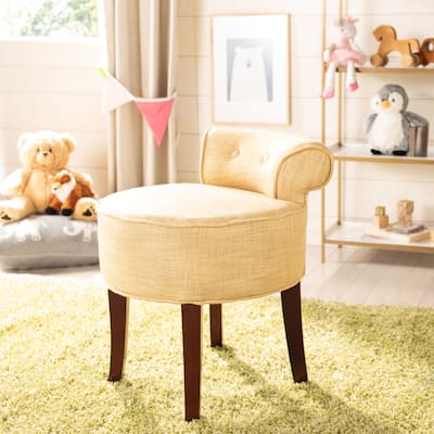 SAFAVIEH Rochelle Gold Vanity Chair - 17.9" x 19" x 22.8"
