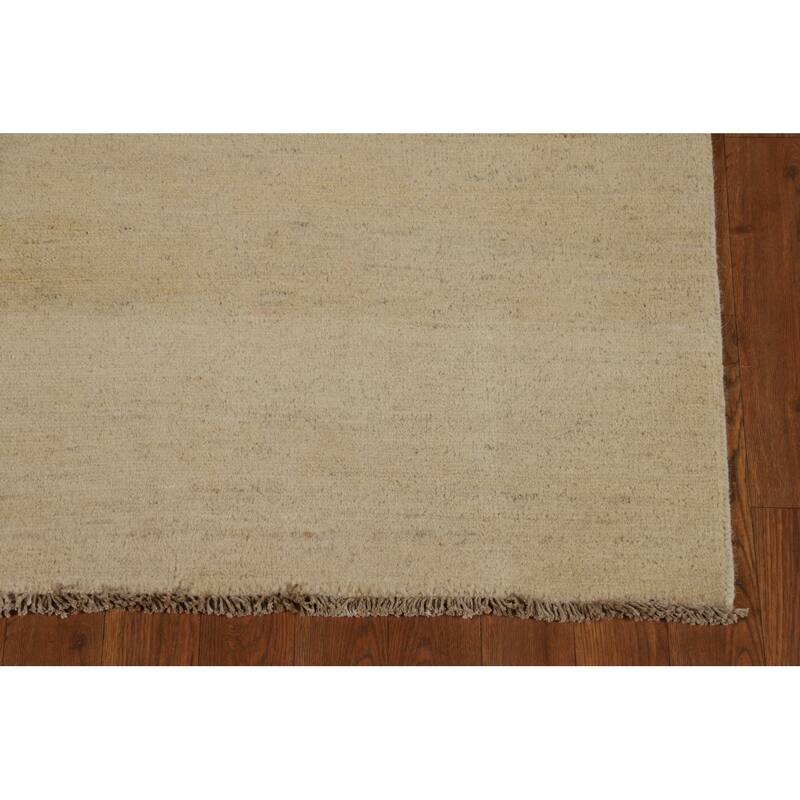 Gabbeh Modern Runner Rug Handmade Wool Carpet - 3'1"x 9'9"