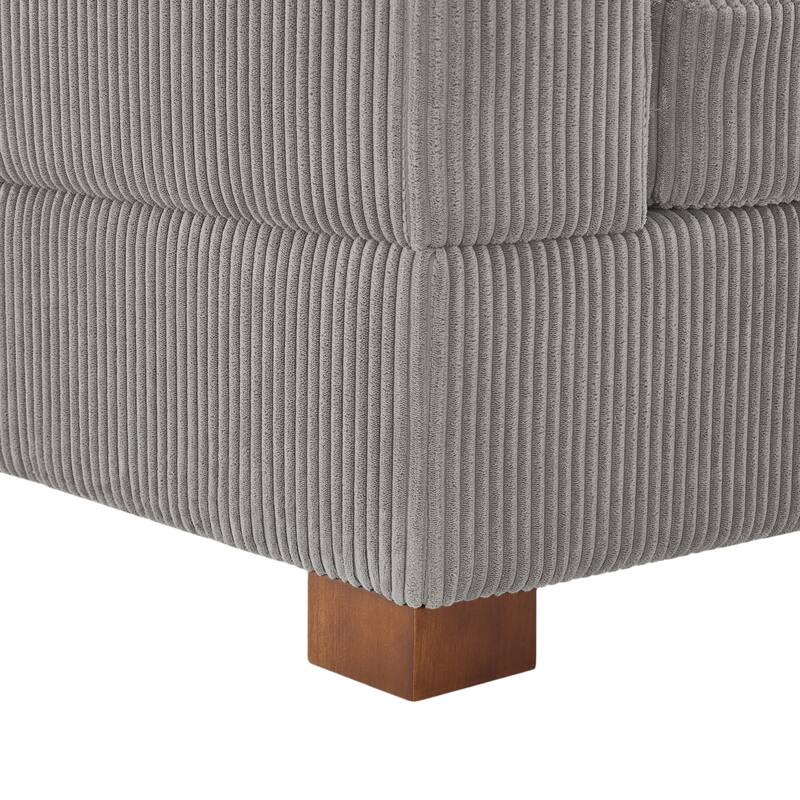 Corduroy Armchair Sofa Corner Chairs With Pillows