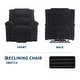 preview thumbnail 13 of 37, Corduroy Recliner Chair, Manual Recliner Sofa with Handle, Pillow Top Arms, Thick Padding, Side Pocket, 330Lbs Capacity