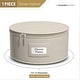 preview thumbnail 10 of 12, Sorbus China Storage Dinnerware Organizer for Dinner Plate with Lid (Holds Service for 12) with Felt Protectors (1 Piece)