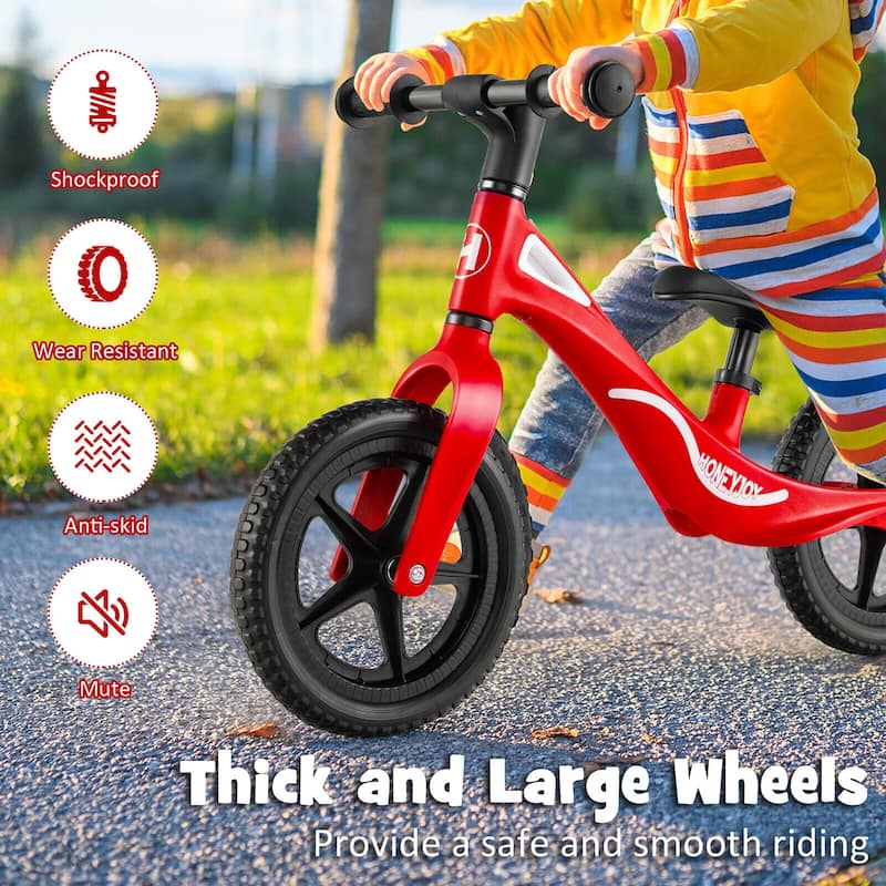 Gymax Kids Balance Bike Lightweight Toddler Bicycle with Rotatable