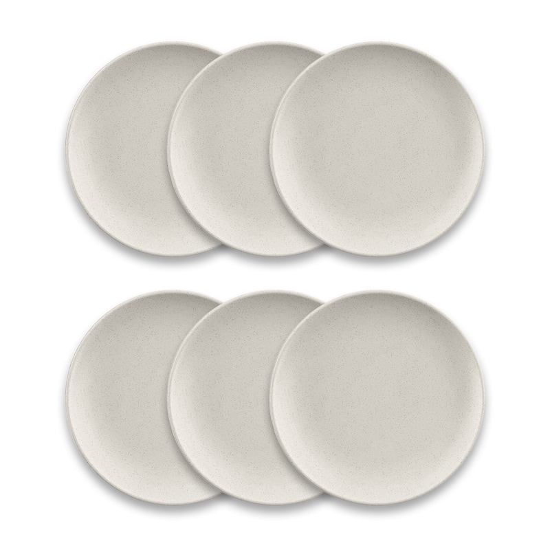 Abode Homewares Coupe Wheat PP Dinner Plate - Brown - 10.8" - Set of 6 - 6 Piece
