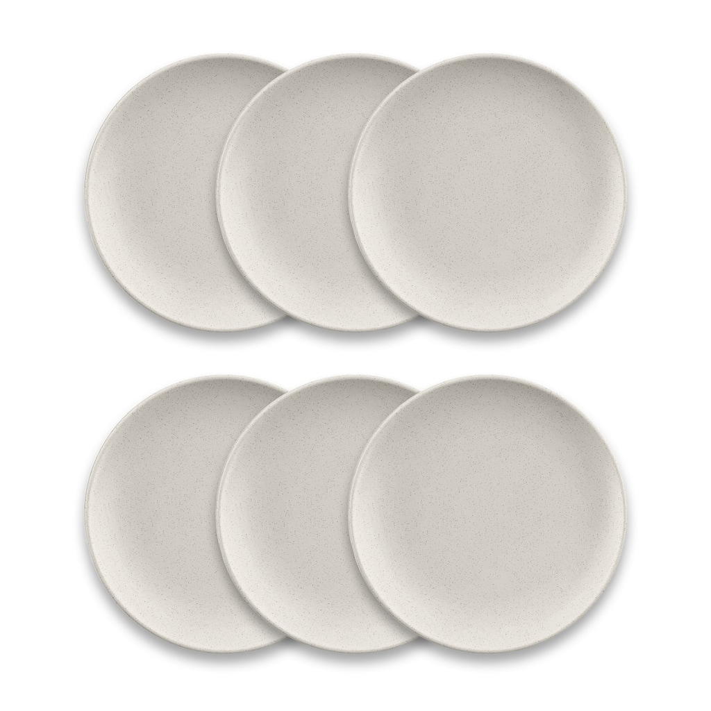 Abode Homewares by TarHong Coupe Wheat PP Dinner Plate, 10.8", Set of 6