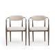 preview thumbnail 30 of 107, Modern Industrial Elmore Upholstered Dining Chairs (Set of 2) with Iron Frame by Christopher Knight Home