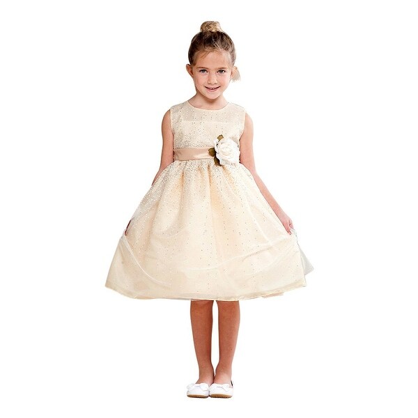 taupe flower girl dress
