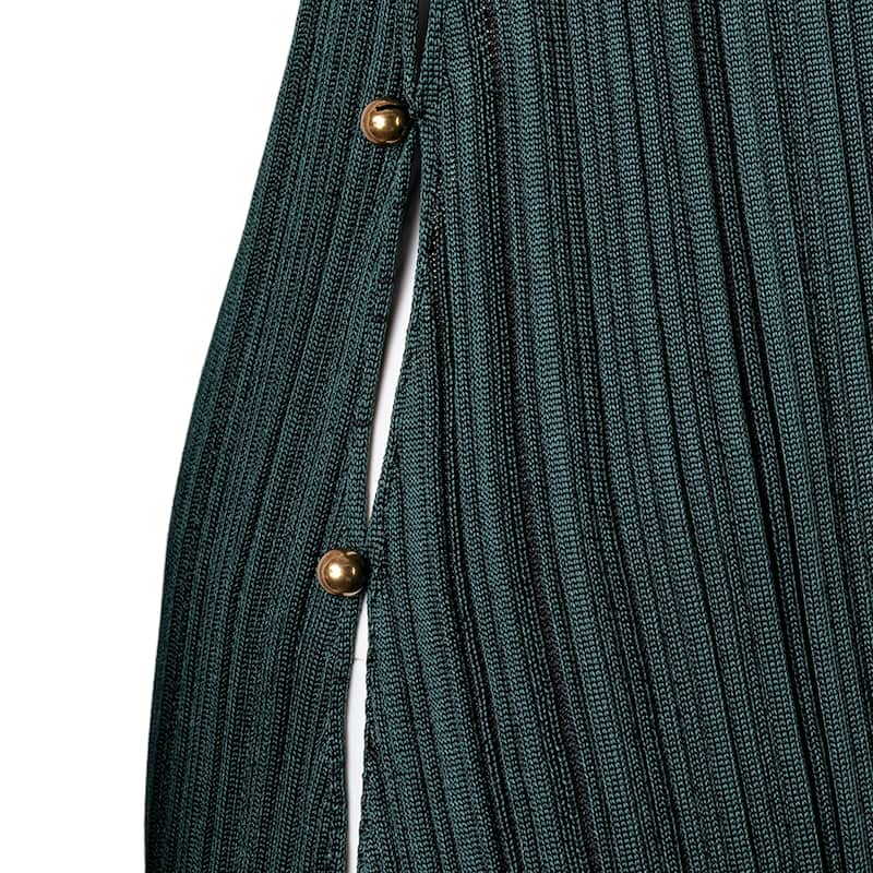 Bottega Veneta Open Back Halter Plisse Dress