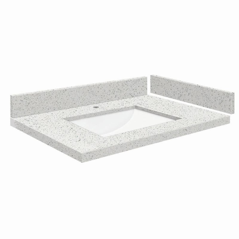 Transolid VT27.5x22-1RU-1 Silestone 28" Quartz Vanity Top with