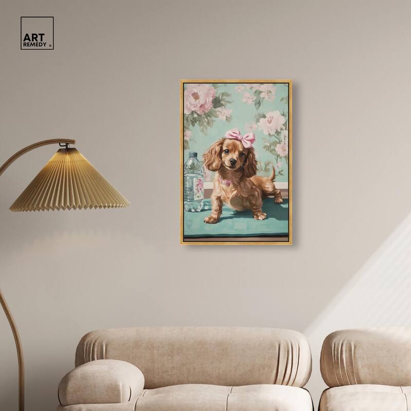 Doxxie Dainty Yoga Canvas by Art Remedy