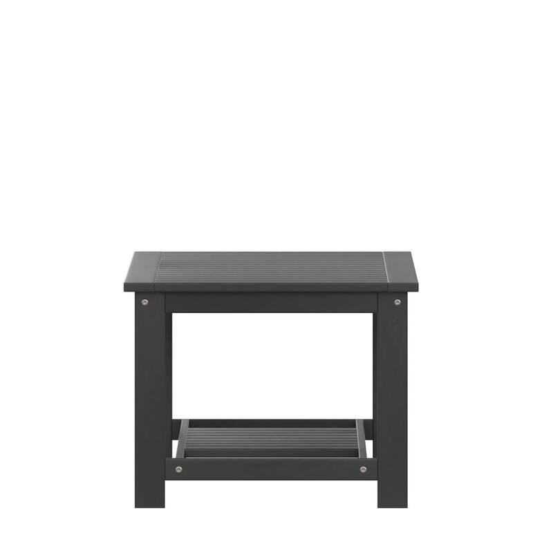 Indoor/Outdoor Poly Resin 2-Tier Adirondack Coffee Table