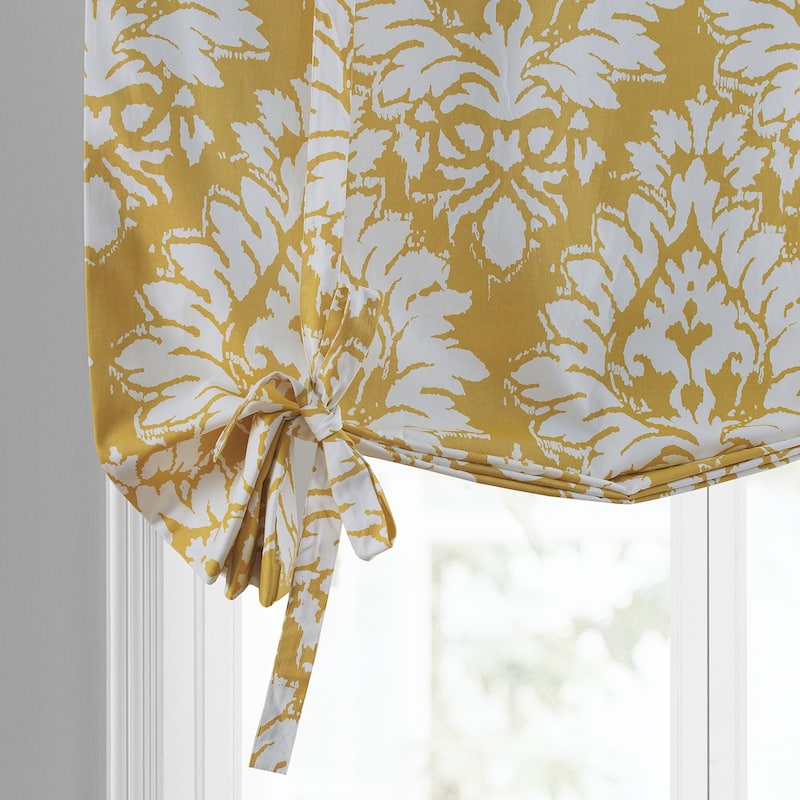 Exclusive Fabrics Lacuna Printed Cotton Tie-Up Window Shade - 46 X 63
