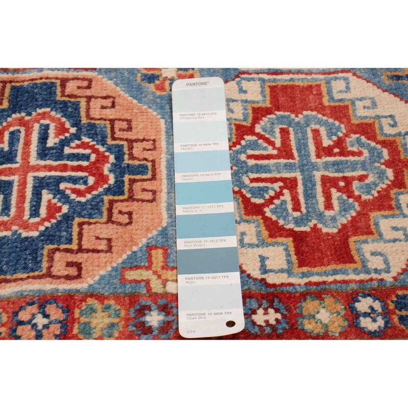 ECARPETGALLERY Hand-knotted Uzbek Ghazni Blue Wool Rug - 2'7 x 10'0
