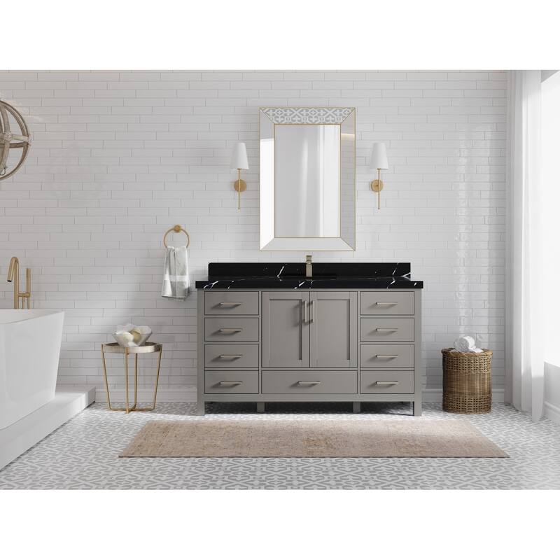 Willow Collections 60 in. W x 22 in. D Malibu Single Sink Bathroom Vanity with Countertop