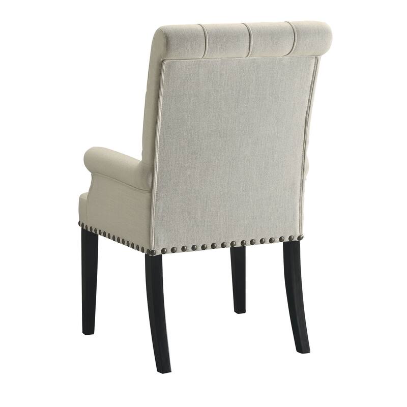 Vaughn Traditional Tufted Dining Arm Chair