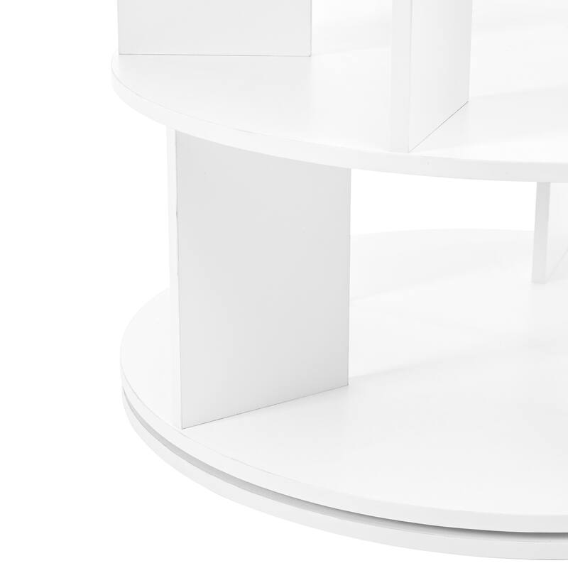 Roomfitters 7-Tier Rotating Shoe Rack Tower, 360° Revolving Shoe Organizer with 35 Compartments for Living Room
