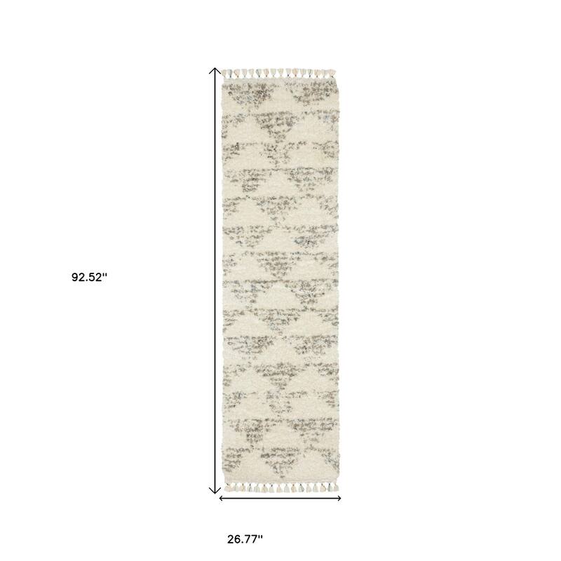 HomeRoots Geometric Transitional Runner Area Rug