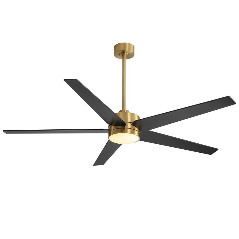 65 in. Integrated LED Indoor Ceiling Fans with Light and Remote Control Included