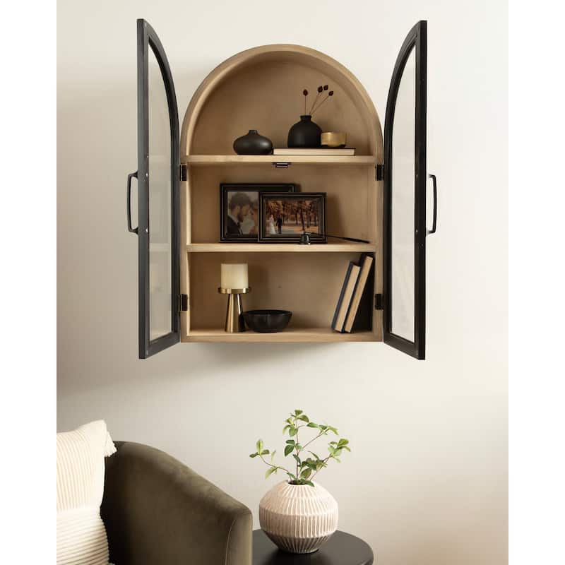 Kate and Laurel Arcott Arch Wall Cabinet