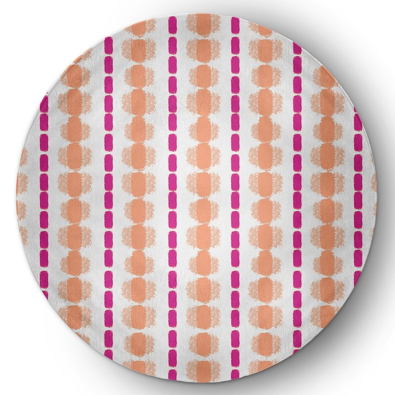 Watercolor Stripe Spring Chenille Rug